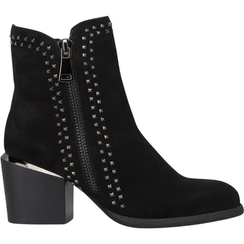 Studded Zip Ankle Boots , Damen, Größe: 38 EU - Alma en Pena - Modalova