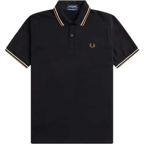 Polo Shirts, male, , Size: XS Original Twin Tipped Polo Classic Style - Fred Perry - Modalova