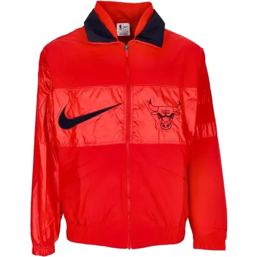 Zip-throughs, male, , Size: M NBA Courtside Lightweight Jacket - Nike - Modalova