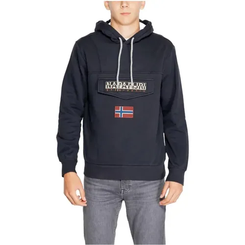 Hoodies, male, , Size: M Cotton Blend Sweater Mens Collection - Napapijri - Modalova