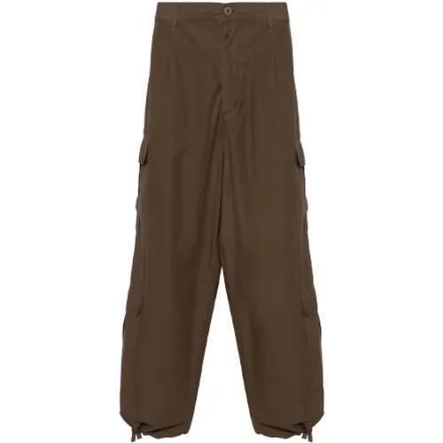 Cargo Pocket Drawstring Trousers , male, Sizes: M, L, S - Emporio Armani - Modalova