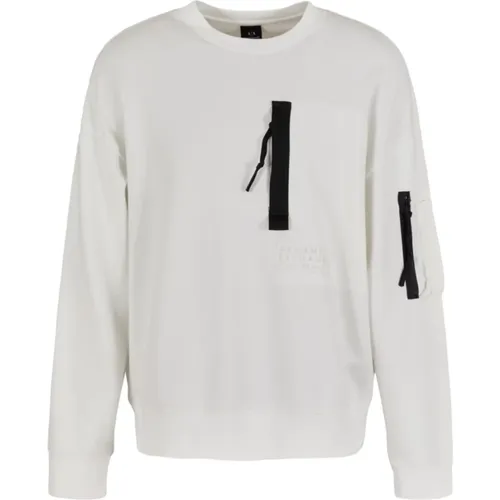 Sweatshirt French Terry Crew Neck , male, Sizes: S - Armani Exchange - Modalova