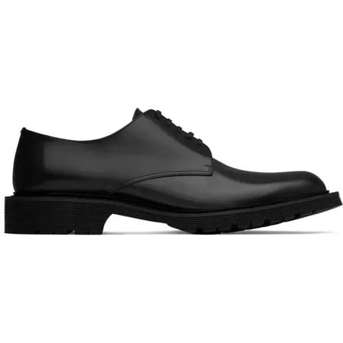 Lace-up Derbies with Rubber Sole , male, Sizes: 9 1/2 UK, 10 1/2 UK, 8 UK, 11 UK, 8 1/2 UK, 10 UK, 9 UK - Saint Laurent - Modalova