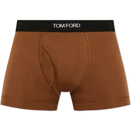 Bottoms, male, , Size: 2XL Boxer shorts with logo - Tom Ford - Modalova