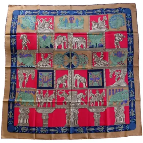 Pre-owned Scarves, female, , Size: ONE SIZE Pre-owned Silk scarves - Hermès Vintage - Modalova