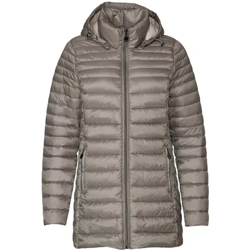 Down Jackets, female, , Size: XL Quilted Down Jacket /Sand - Danwear - Modalova