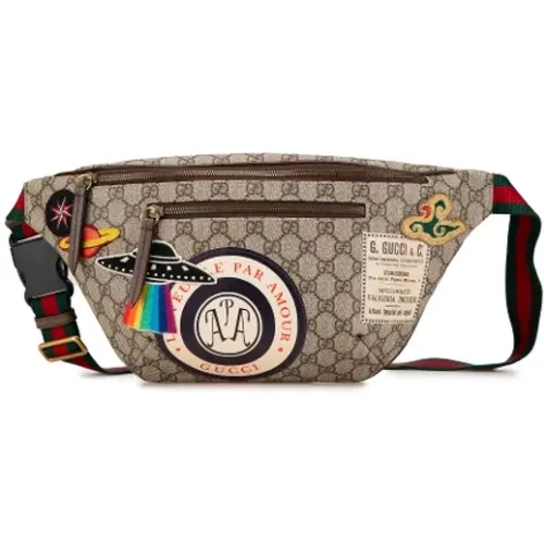 Pre-owned Belt Bags, female, , Size: ONE SIZE Pre-owned Canvas crossbody-bags - Gucci Vintage - Modalova