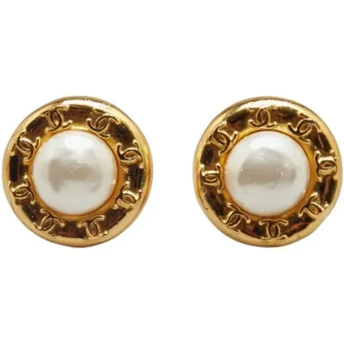 Pre-owned Jewellery, female, , Size: ONE SIZE Pre-owned Fabric earrings - Chanel Vintage - Modalova