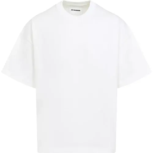 Weißes Baumwoll-T-Shirt , Herren, Größe: XL - Jil Sander - Modalova