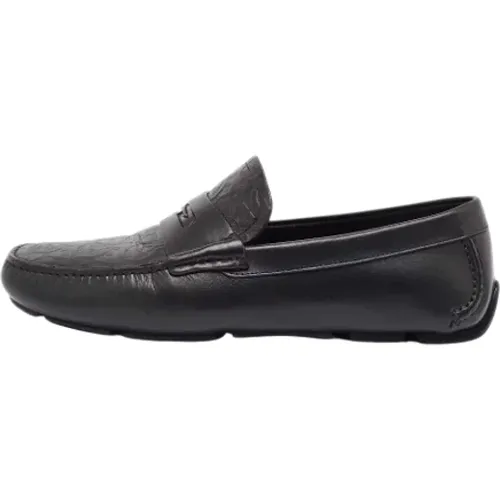 Pre-owned Flats, male, , Size: 9 US Pre-owned Leather flats - Salvatore Ferragamo Pre-owned - Modalova