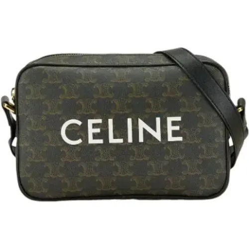 Pre-owned Cross Body Bags, female, , Size: ONE SIZE Pre-owned Leather shoulder-bags - Celine Vintage - Modalova