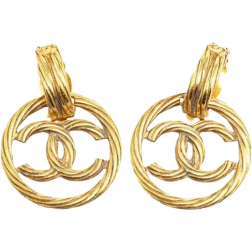 Pre-owned Fabric earrings , female, Sizes: ONE SIZE - Chanel Vintage - Modalova