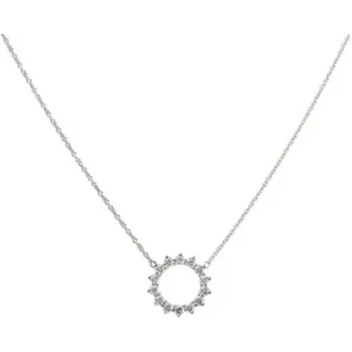 Pre-owned Jewellery, female, , Size: ONE SIZE Pre-owned Platinum necklaces - Tiffany & Co. Pre-owned - Modalova