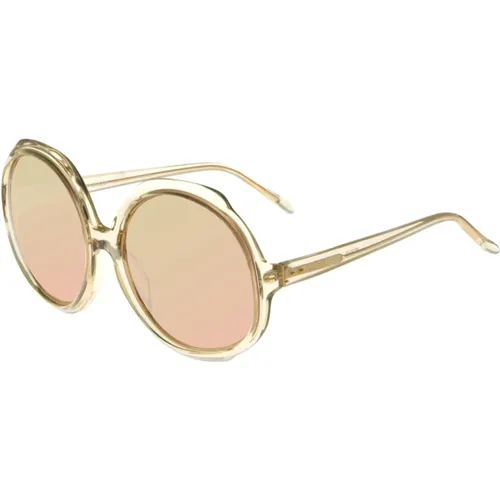Ash Rose Gold Sunglasses 417 , female, Sizes: 60 MM - Linda Farrow - Modalova