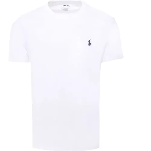 Besticktes Logo Baumwoll-T-Shirt , Herren, Größe: L - Polo Ralph Lauren - Modalova