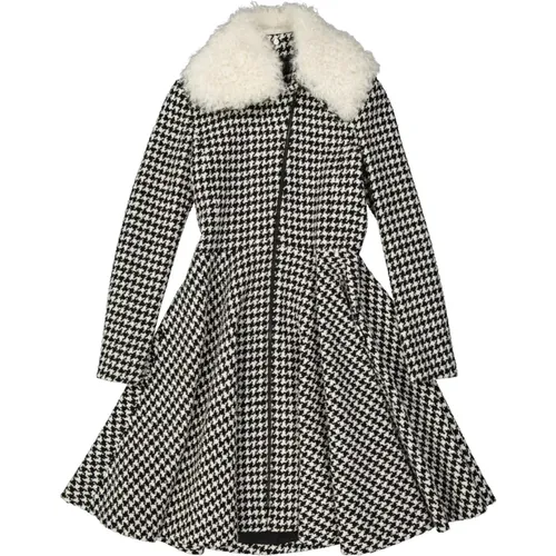Flared Coat with Detachable Fur Collar , female, Sizes: XS - Giambattista Valli - Modalova