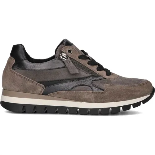 Taupe Wildleder Niedrige Sneakers Modell 437 , Damen, Größe: 35 EU - Gabor - Modalova