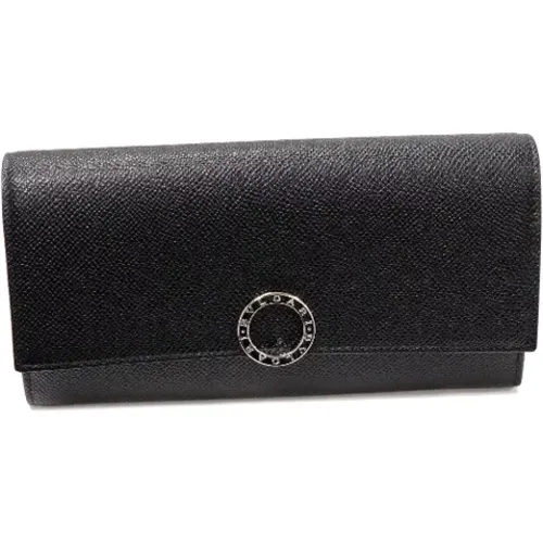 Pre-owned Wallets, female, , Size: ONE SIZE Pre-owned Leather wallets - Bvlgari Vintage - Modalova