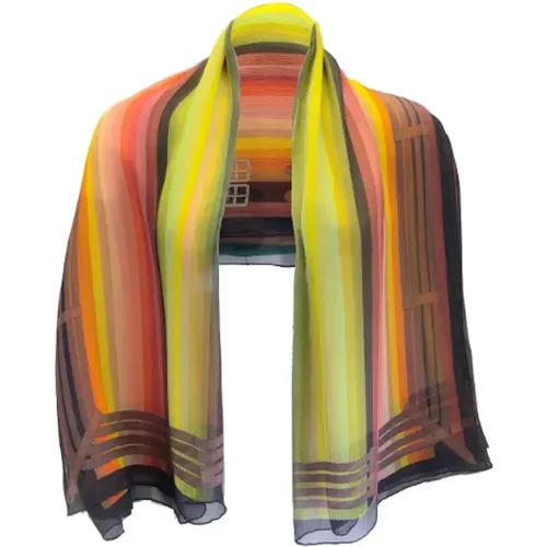 Pre-owned Scarves, female, , Size: ONE SIZE Pre-owned Silk scarves - Hermès Vintage - Modalova