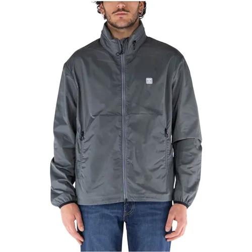 Men's Hooded Blouson Jacket , male, Sizes: XL, L, M - Armani Exchange - Modalova