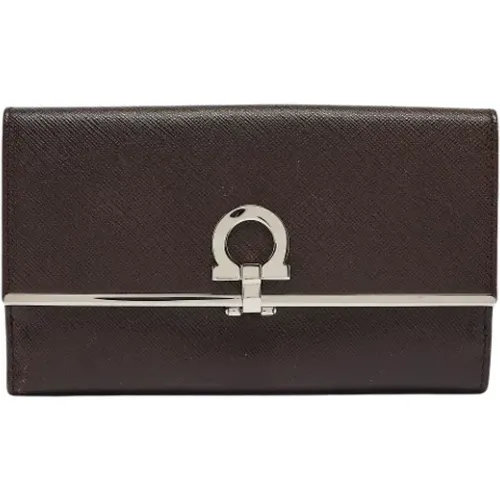 Pre-owned Wallets, female, , Size: ONE SIZE Pre-owned Leather wallets - Salvatore Ferragamo Pre-owned - Modalova