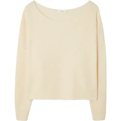 Ecru Womens Sweater , female, Sizes: XS/S - American vintage - Modalova