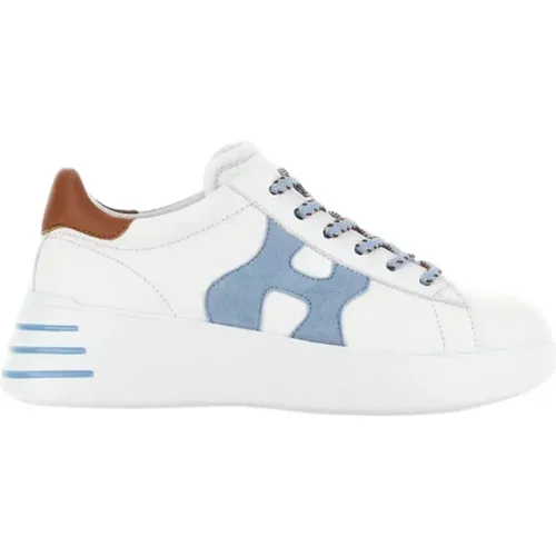 Rebel Leder Sneakers mit Memory Foam , Damen, Größe: 36 EU - Hogan - Modalova