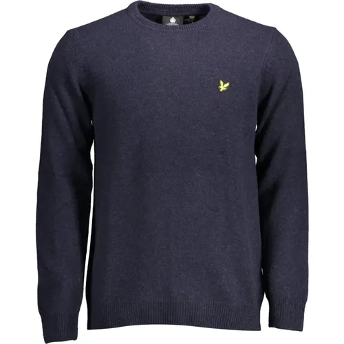 Blauer Pullover mit Logo - Lyle & Scott - Modalova