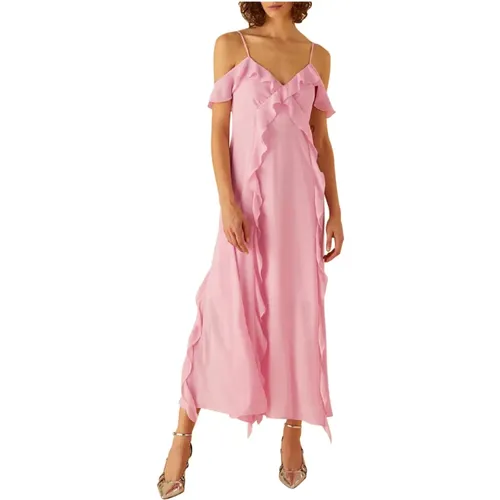 Rosa Synthetisches Kleid für Frauen , Damen, Größe: S - Marella - Modalova