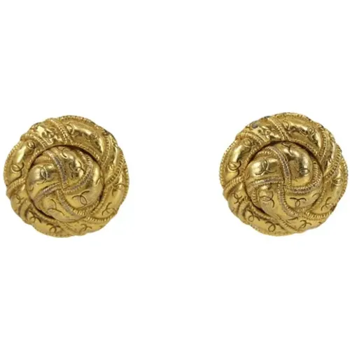 Pre-owned Jewellery, female, , Size: ONE SIZE Pre-owned Metal earrings - Chanel Vintage - Modalova