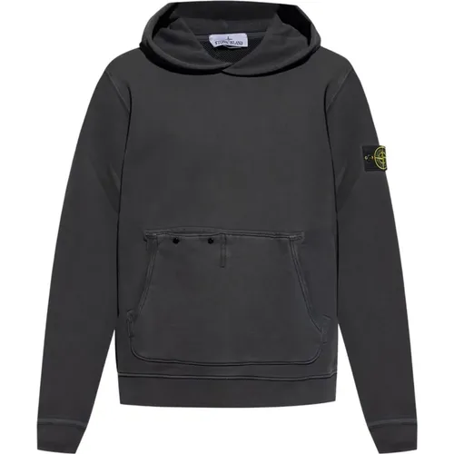 Hoodies, male, , Size: S Hooded Sweater Faded Effect - Stone Island - Modalova