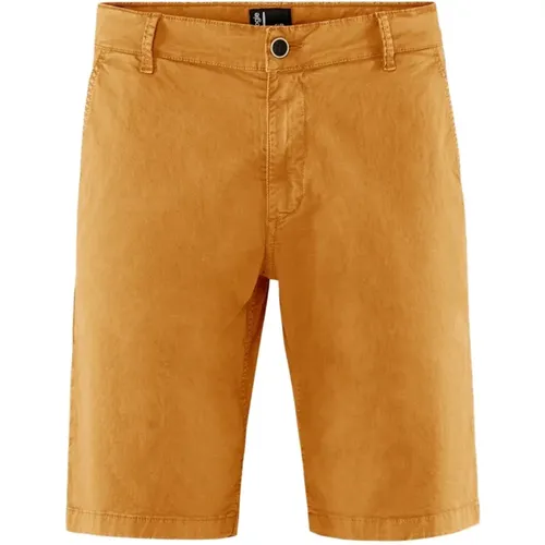 Casual Shorts, male, , Size: W31 Cotton Gabardine Chino Bermuda Shorts - BomBoogie - Modalova