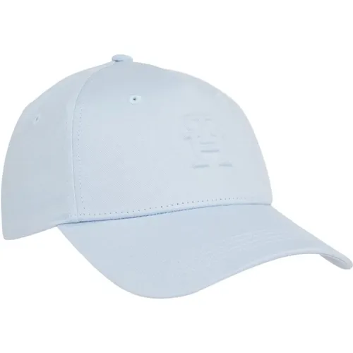 Blaue ikonische Damenmütze , Damen, Größe: ONE Size - Tommy Hilfiger - Modalova