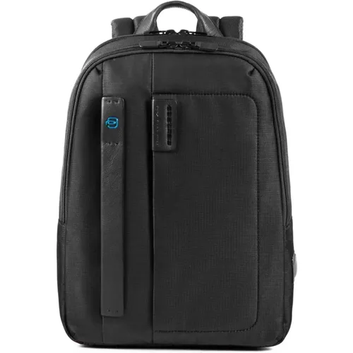 Backpacks, male, , Size: S Small size, computer backpack with iPad® - Piquadro - Modalova