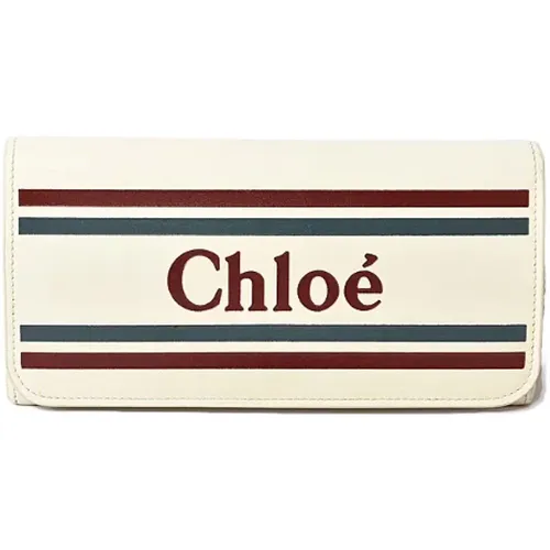 Pre-owned Wallets, female, , Size: ONE SIZE Pre-owned Leather wallets - Chloé Pre-owned - Modalova