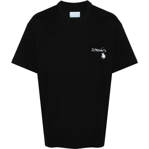 T-shirts and Polos , male, Sizes: XL, L - 3.Paradis - Modalova