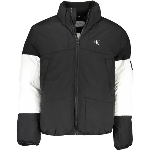 Winter Jackets, male, , Size: L Colorblock Style Puffer Jacket - Calvin Klein - Modalova
