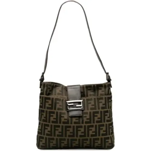 Pre-owned Shoulder Bags, female, , Size: ONE SIZE Pre-owned Canvas fendi-bags - Fendi Vintage - Modalova