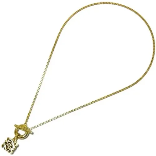 Pre-owned Jewellery, female, , Size: ONE SIZE Pre-owned Silver necklaces - Loewe Pre-owned - Modalova