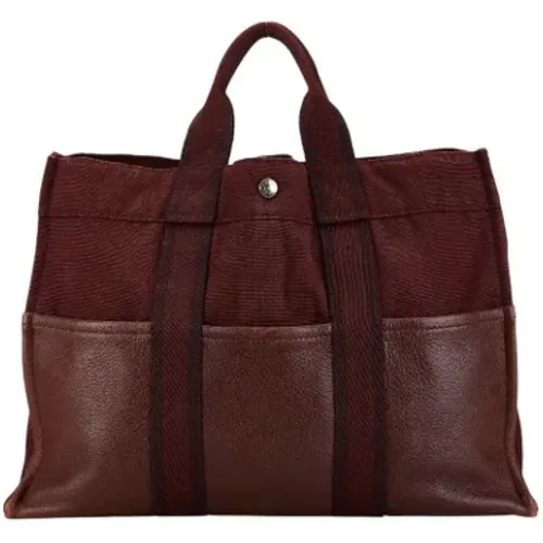 Pre-owned Tote Bags, unisex, , Size: ONE SIZE Pre-owned Canvas totes - Hermès Vintage - Modalova