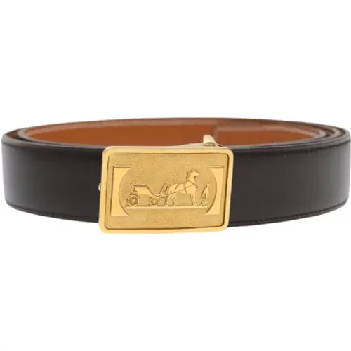 Pre-owned Leather belts , male, Sizes: ONE SIZE - Hermès Vintage - Modalova