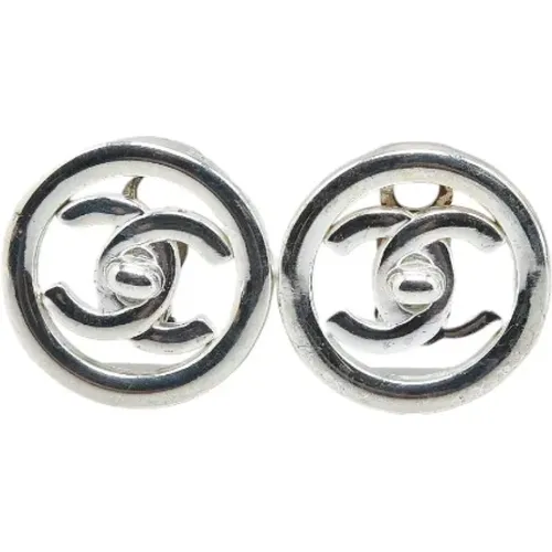 Pre-owned Jewellery, female, , Size: ONE SIZE Pre-owned Metal earrings - Chanel Vintage - Modalova