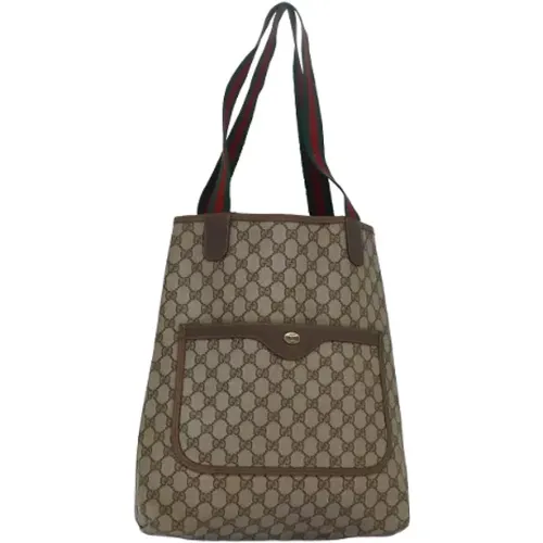 Pre-owned Tote Bags, female, , Size: ONE SIZE Pre-owned Leather totes - Gucci Vintage - Modalova