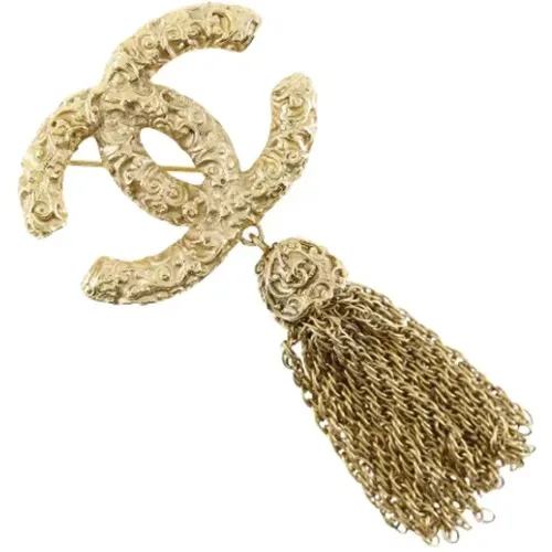 Pre-owned Jewellery, female, , Size: ONE SIZE Pre-owned Metal brooches - Chanel Vintage - Modalova