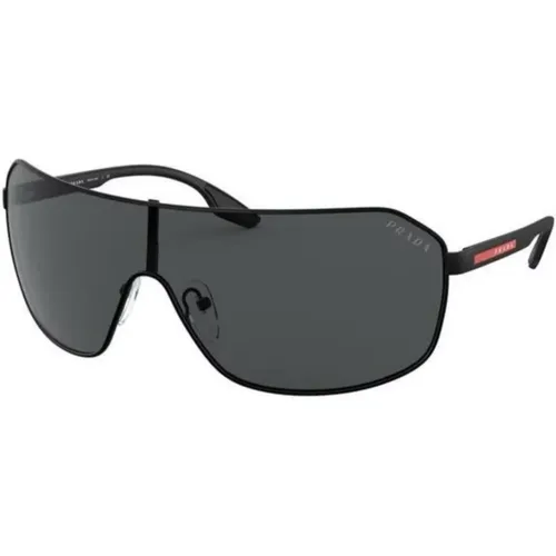 Stilvolle Sonnenbrille mit grauen Gläsern - Prada - Modalova
