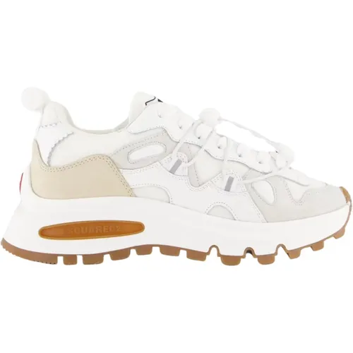 White Sneaker Run DS2 , female, Sizes: 5 UK - Dsquared2 - Modalova