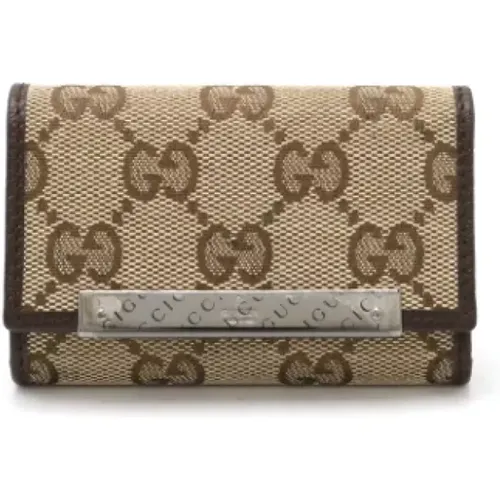 Pre-owned Accessories, female, , Size: ONE SIZE Pre-owned Canvas key-holders - Gucci Vintage - Modalova