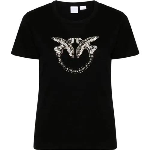 T-Shirt for Women Stylish , female, Sizes: XS - pinko - Modalova