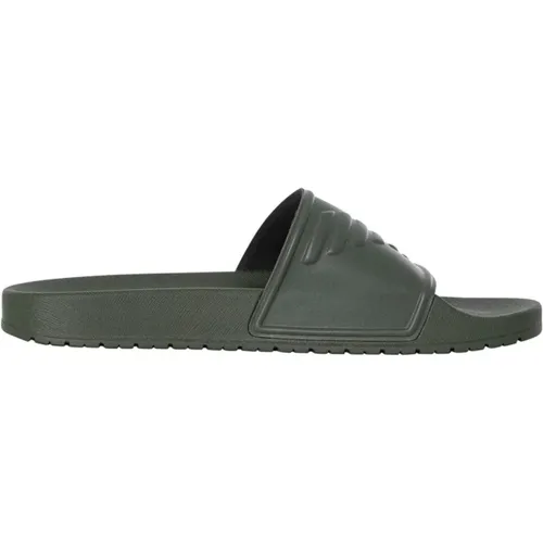 Damen Band Sliders Frühling/Sommer Kollektion , Damen, Größe: 40 EU - Emporio Armani - Modalova