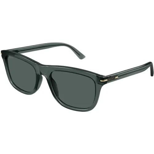 Classic Rectangular Sunglasses Gg1444S 004 , male, Sizes: 55 MM - Gucci - Modalova